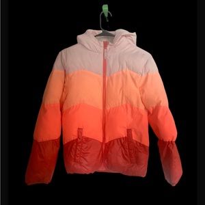 Cat and jack colorblock chevron kids winter coat